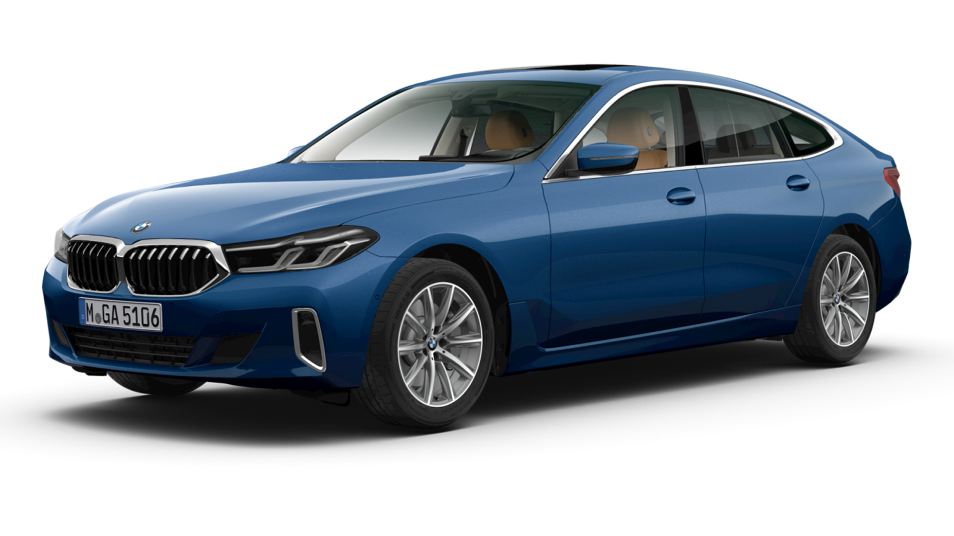 BMW 6 Series BMW 6 Series Luxury Line Dravit Grey three-quarter front view